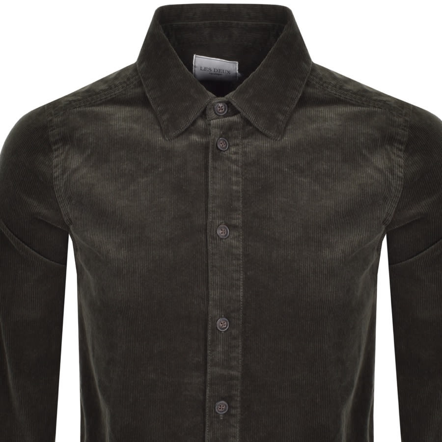Alternative Image for ProductLes Deux Hudson Corduroy Hybrid Overshirt Green2